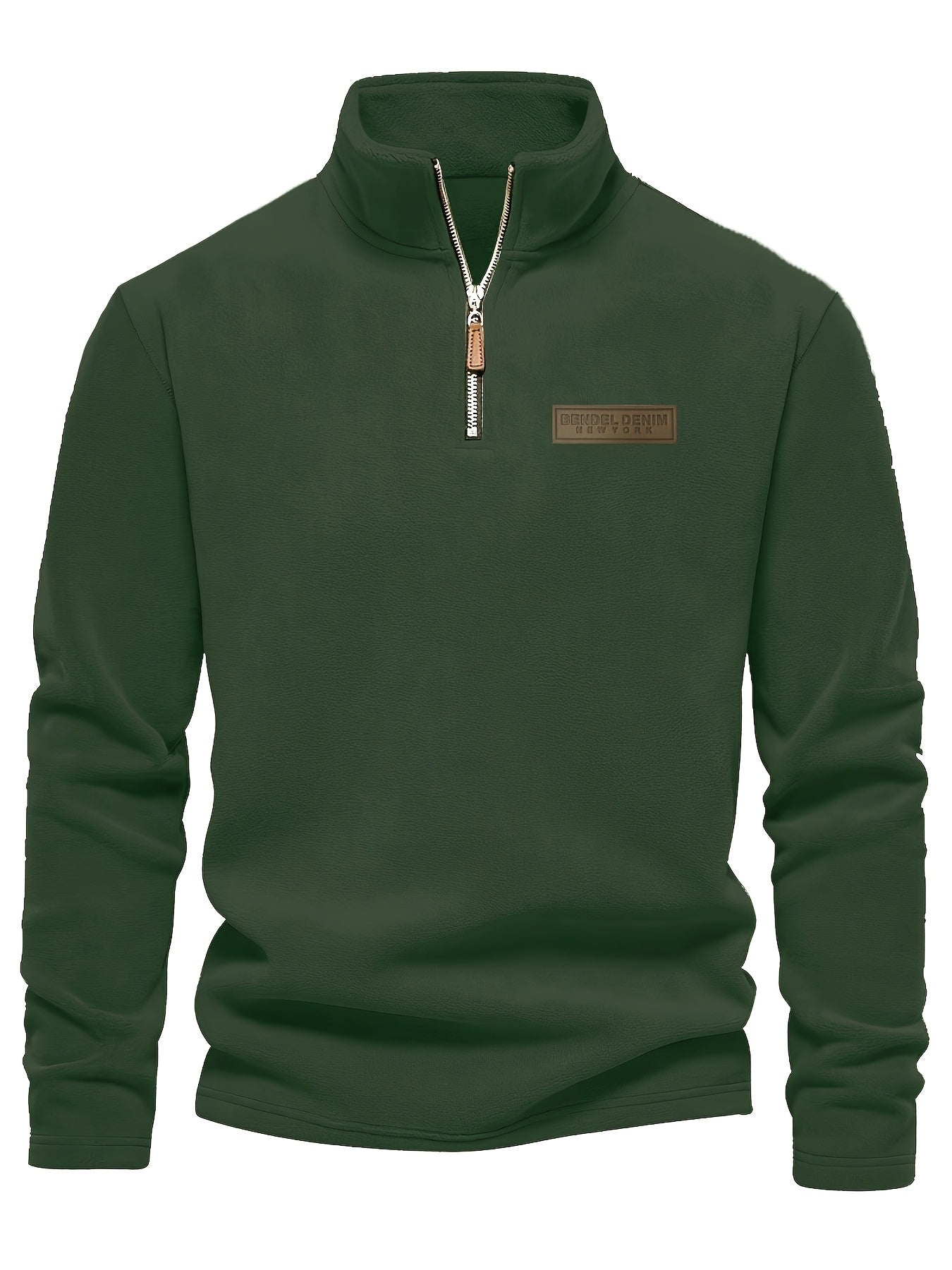 Smart Casual Layer: Men’s Crew Neck Half‑Zip Knit Jacket - 4USelects