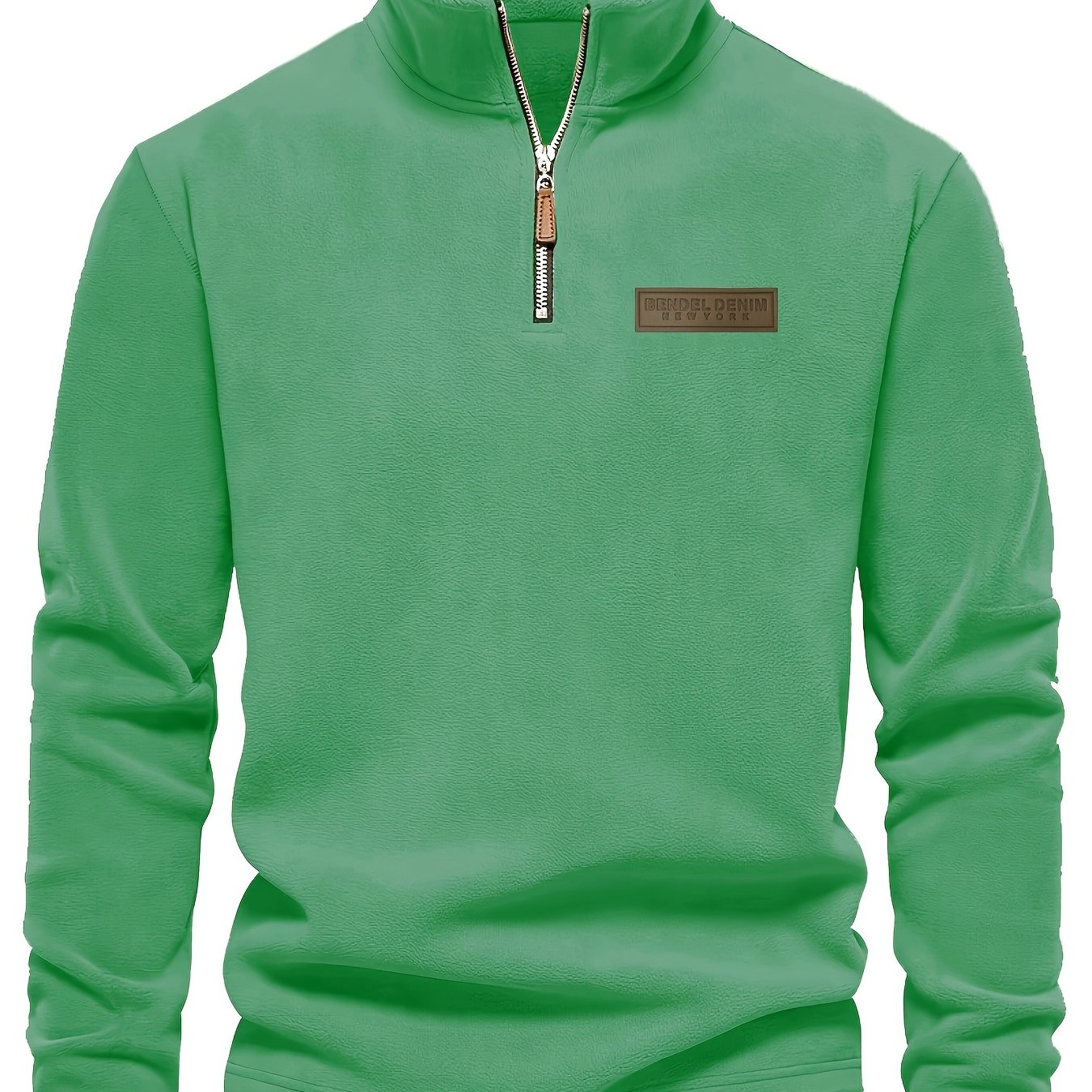 Smart Casual Layer: Men’s Crew Neck Half‑Zip Knit Jacket - 4USelects