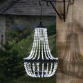 Solar Crystal Chandelier Lantern - 30 LED Outdoor - 4USelects