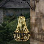 Solar Crystal Chandelier Lantern - 30 LED Outdoor - 4USelects