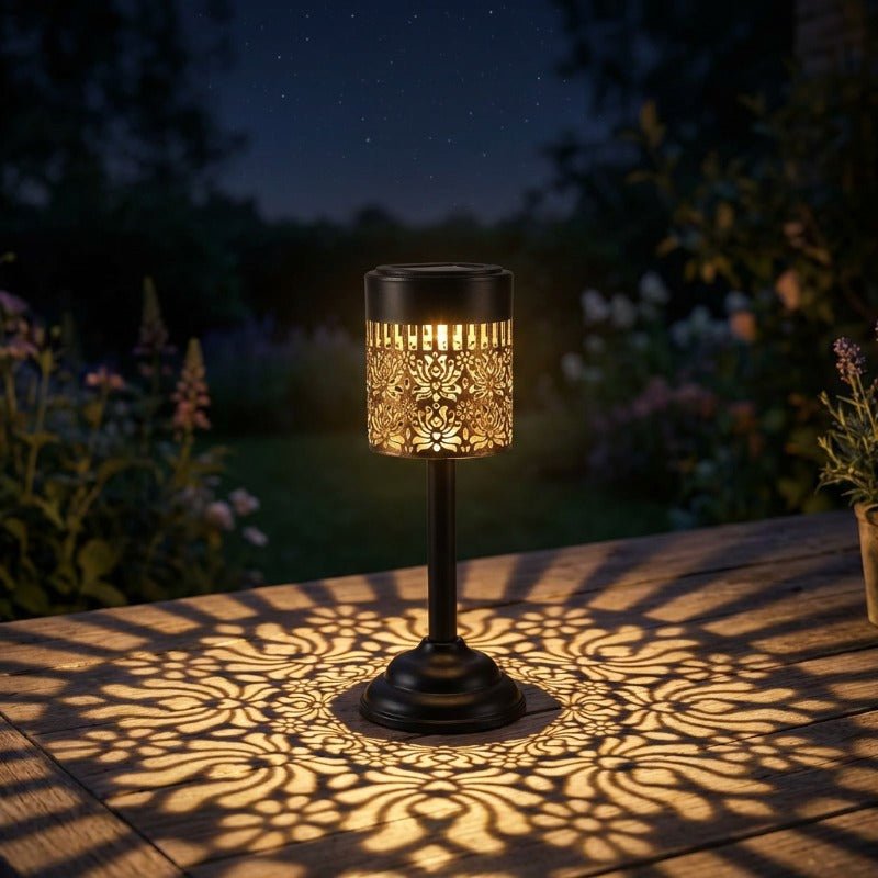 Solar LED Peony Garden Table Lamp – IP44 Outdoor - 4USelects