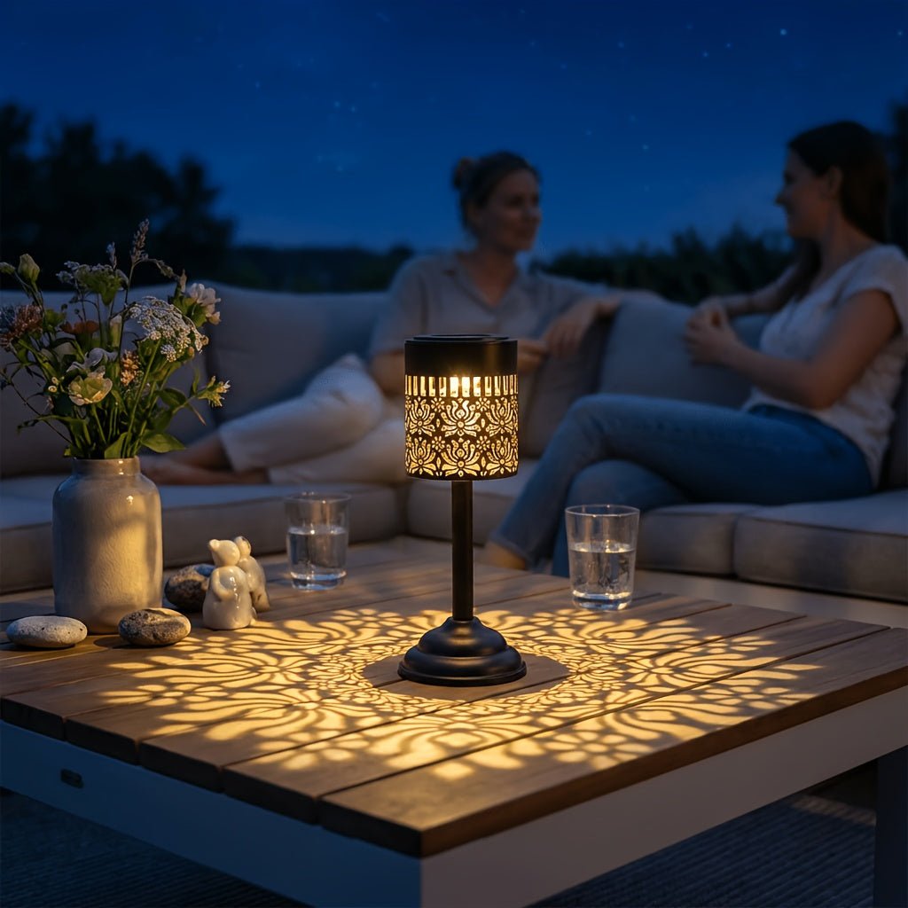 Solar LED Peony Garden Table Lamp – IP44 Outdoor - 4USelects