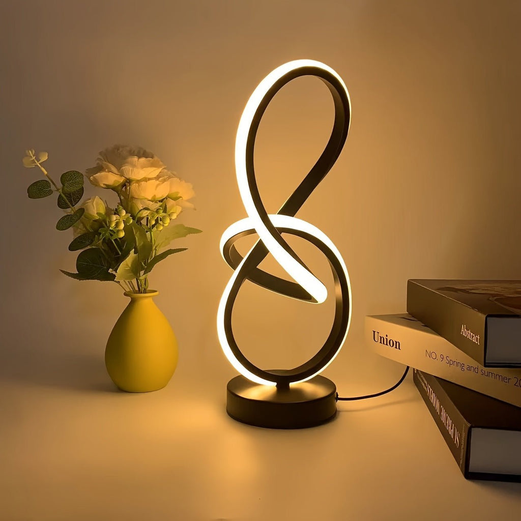Spiral LED Desk Lamp - 3 - Color Memory USB Plug - in - 4USelects