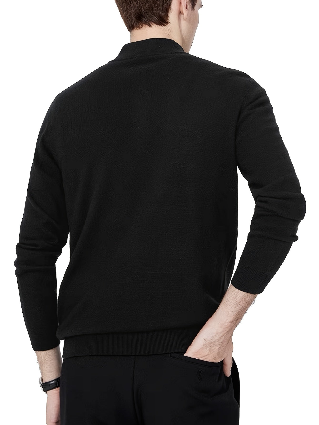 Spring Ready: Men’s Zip Collar Knit Pullover - 4USelects