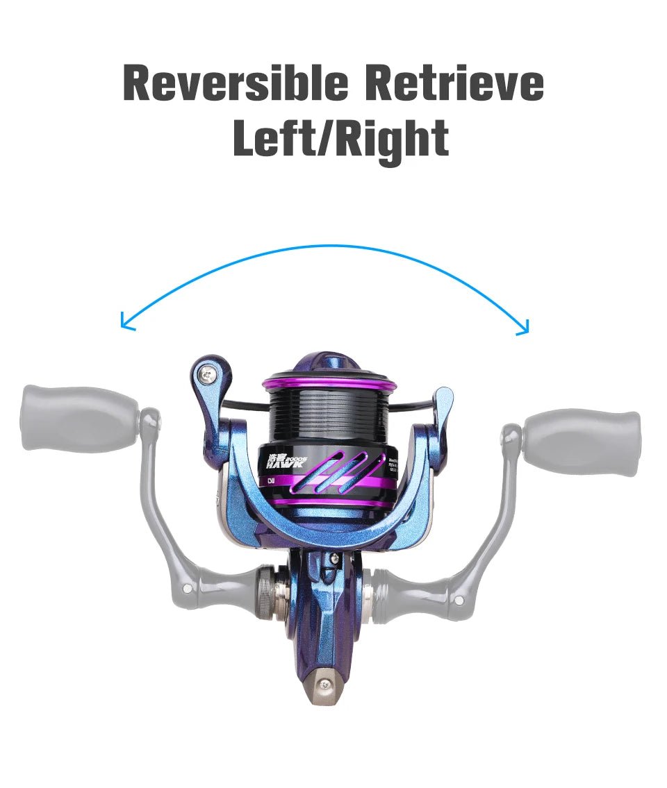 TSURINOYA HAWK Shallow Spool Spinning Reel 7kg Drag - 4USelects