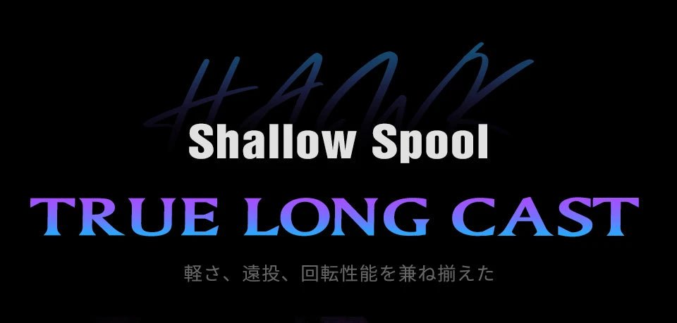 TSURINOYA HAWK Shallow Spool Spinning Reel 7kg Drag - 4USelects