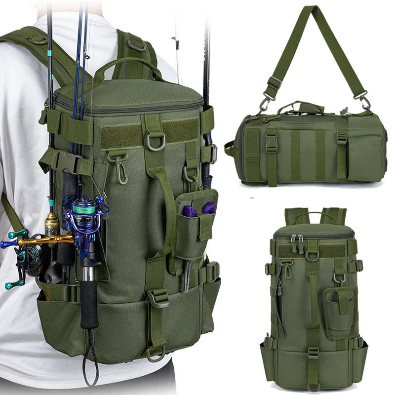 Ultimate Tactical Fishing Backpack with Rod Holders - 4USelects