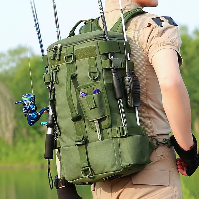 Ultimate Tactical Fishing Backpack with Rod Holders - 4USelects