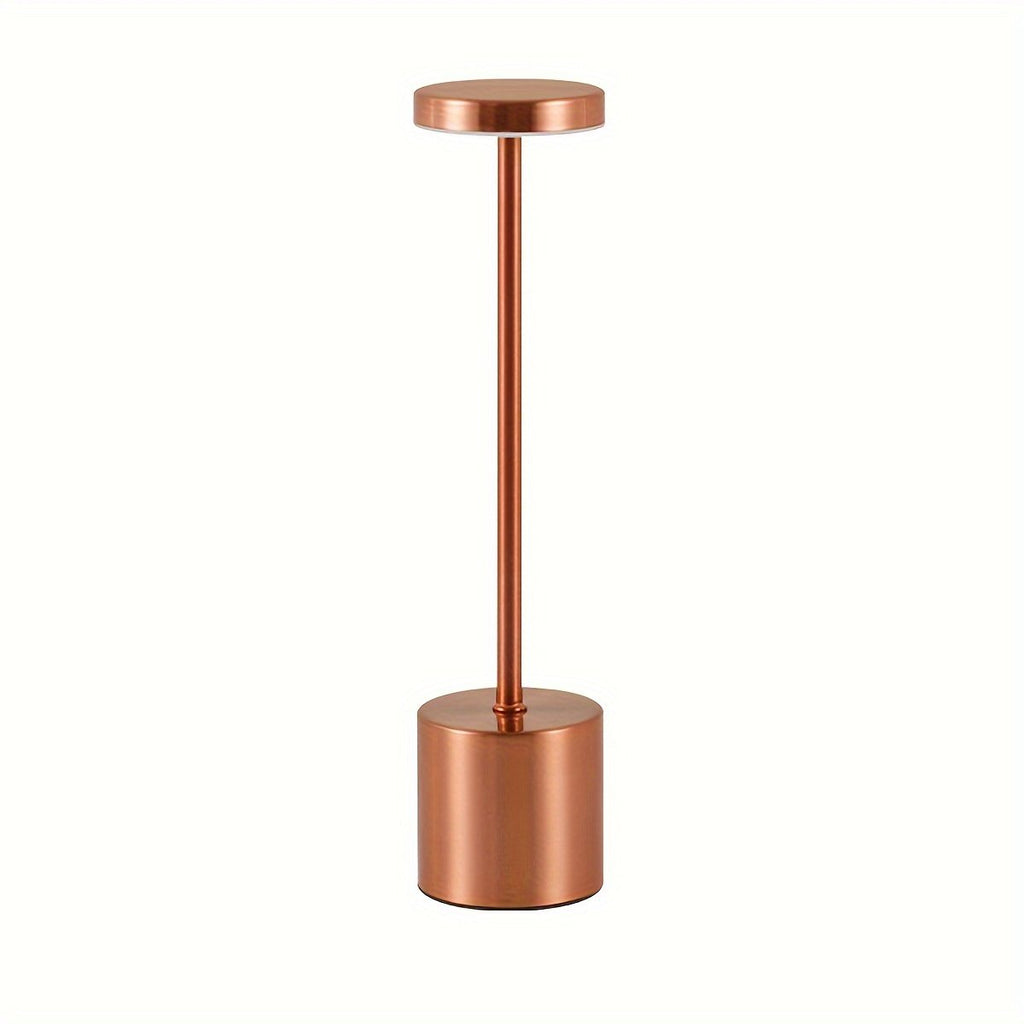 Lámpara de Mesa Táctil Metal Europeo Regulable en una sala moderna como luz de ambiente