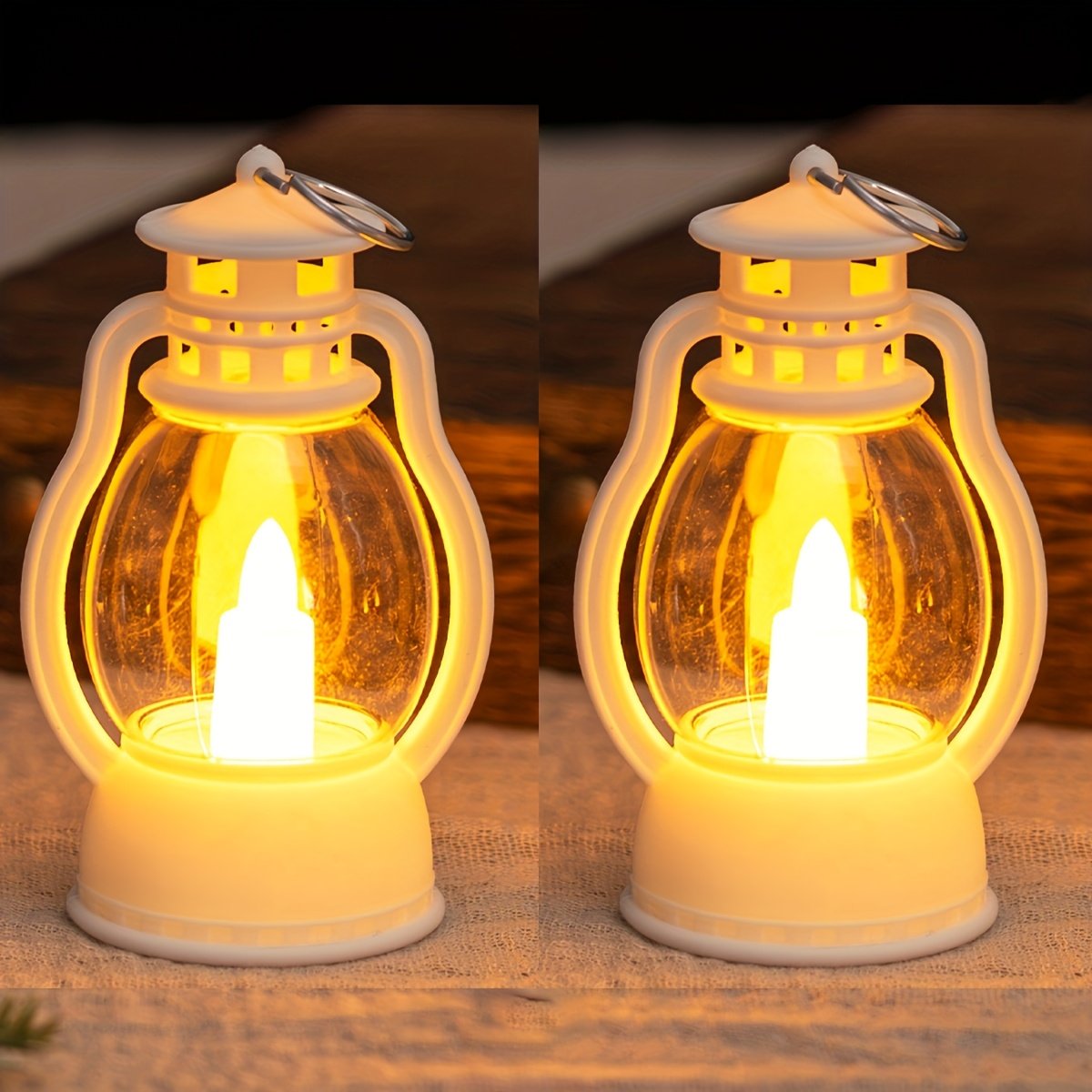 Farol LED Vintage a Batería Decorativo esquema con las medidas del producto