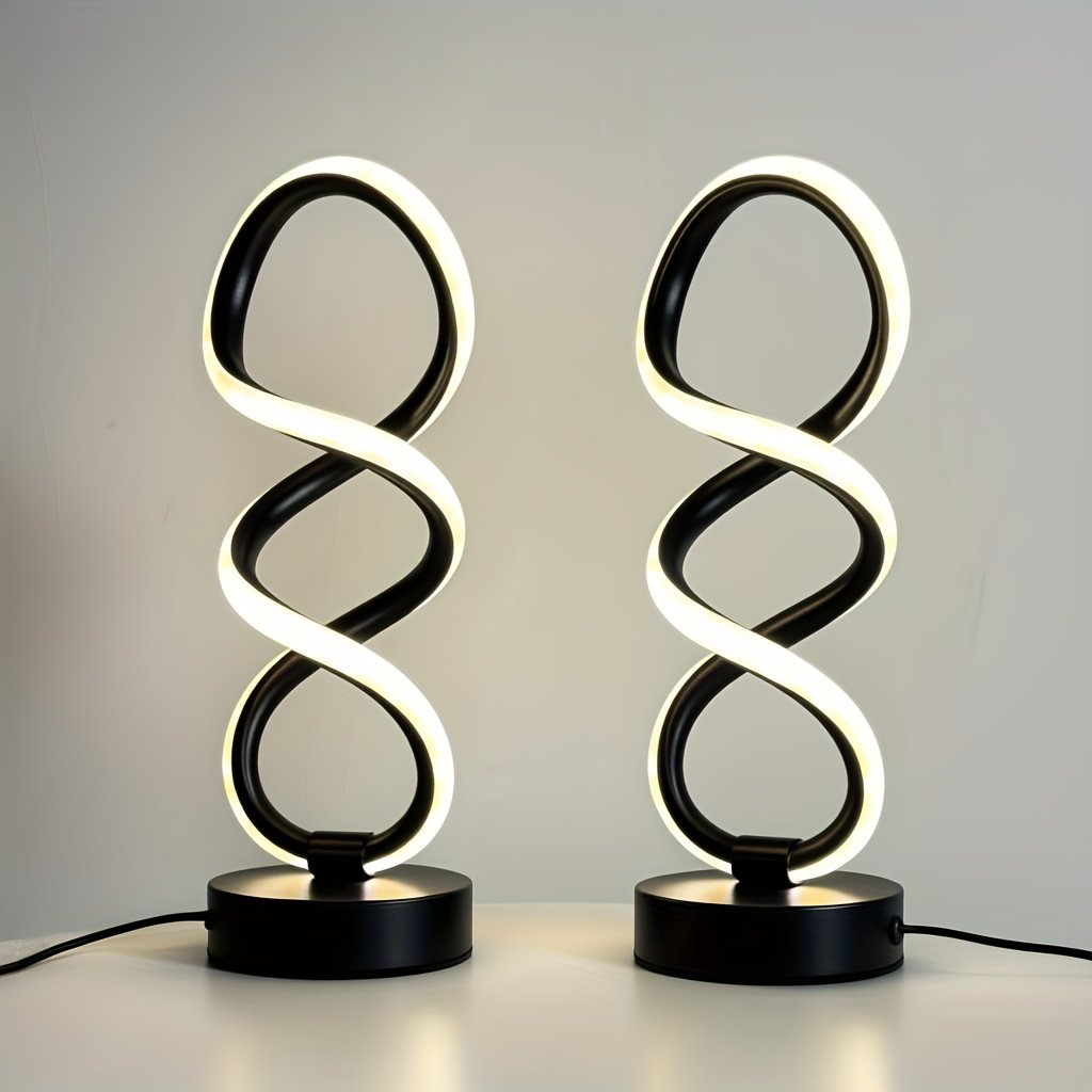 Lámpara de Mesa LED Cuidado Ocular Tricolor esquema con las medidas del producto