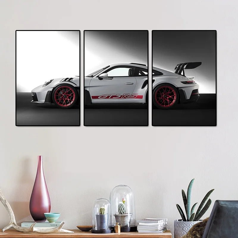 Vintage Car Canvas Art Set - GT3RS Style - 4USelects