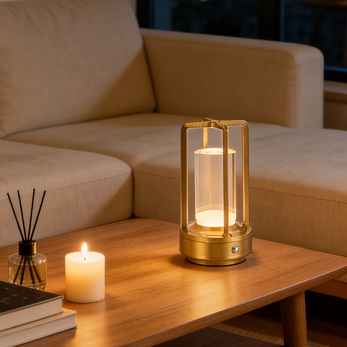 Vintage Cordless LED Table Lamp - 3 - Color Dimmable - 4USelects