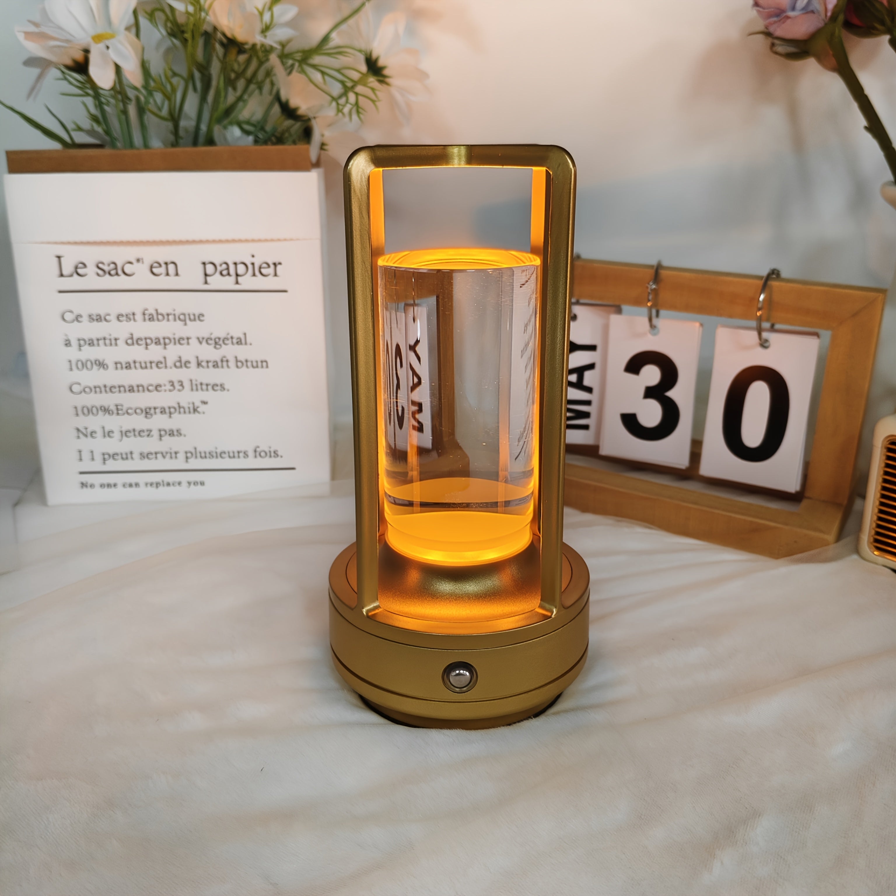 Vintage Cordless LED Table Lamp - 3 - Color Dimmable - 4USelects