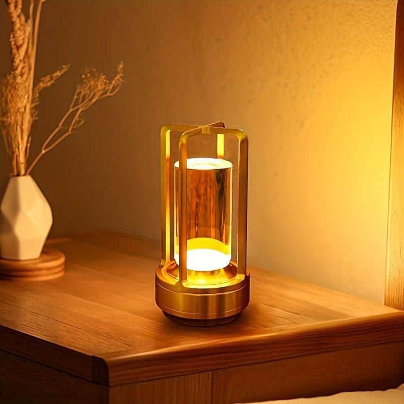 Vintage Cordless LED Table Lamp - 3 - Color Dimmable - 4USelects