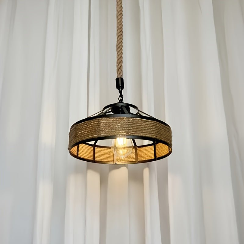 Vintage Industrial Iron Chandelier - Retro Tent Style - 4USelects