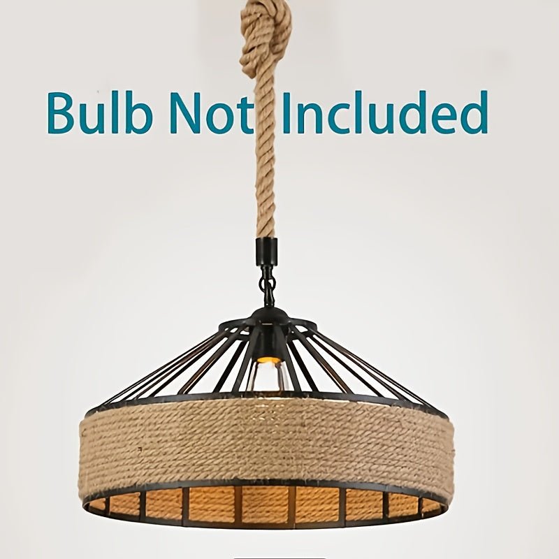Vintage Industrial Iron Chandelier - Retro Tent Style - 4USelects