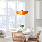 Vintage Orange Chandelier - 3 - Tier Ceiling Pendant - 4USelects