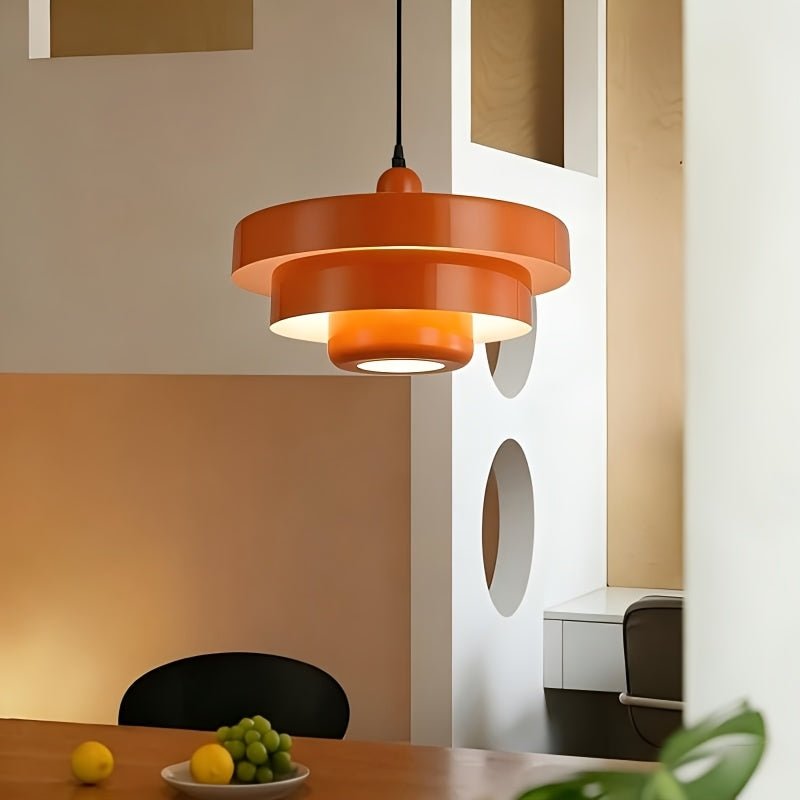 Vintage Orange Chandelier - 3 - Tier Ceiling Pendant - 4USelects