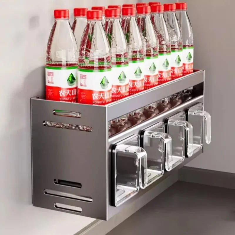 Wall - Mounted Spice Rack - Multifunctional Kitchen Organizer - 4USelects