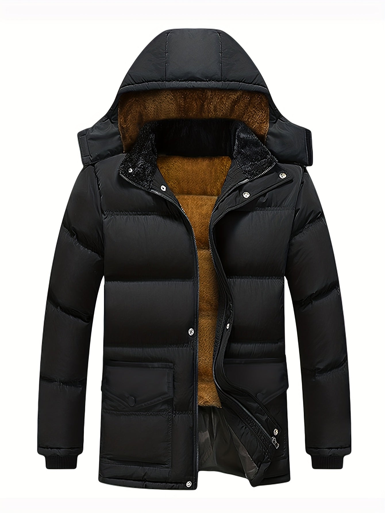 Warm Men’s Hooded Winter Jacket – Outdoor Daily Wear - 4USelects