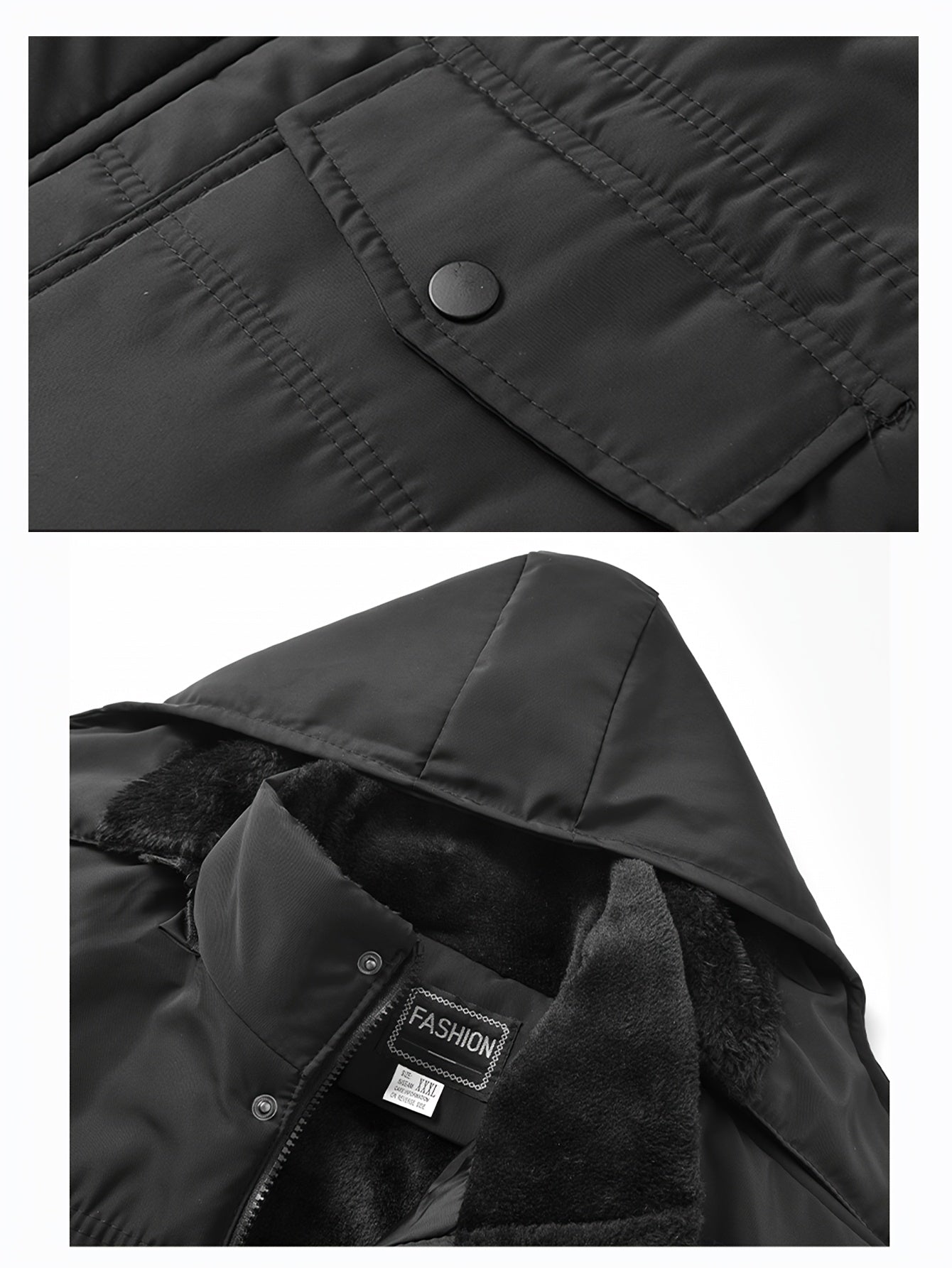 Warm Men’s Hooded Winter Jacket – Outdoor Daily Wear - 4USelects