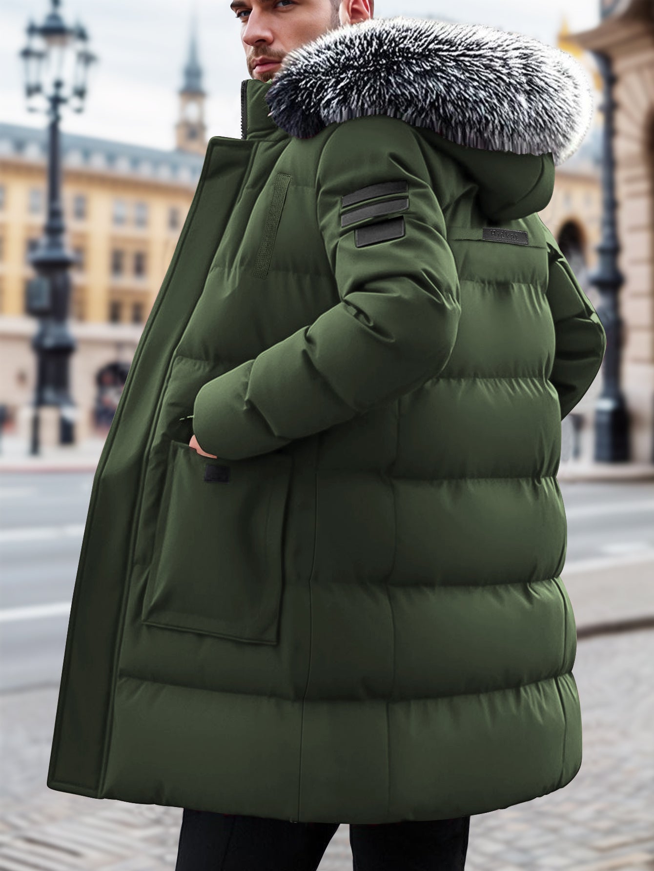 Winter Hooded Jacket for Men – Durable, Warm, Everyday Use - 4USelects