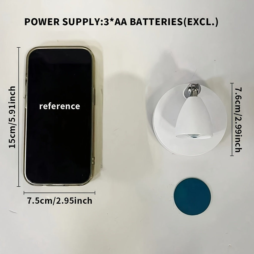 Wireless LED Spotlight Battery Powered – 3 Colors - 4USelects
